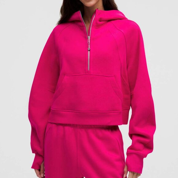 Lululemon Scuba Oversized Half-Zip Hoodie - Passionate Pink - M/L - Like New - Picture 1 of 9